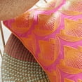 thumbnail image 6 of Rochelle Porter Lotus Decorative Square Pillow, Throw, Orange, Pink, Cotton, Polyfill, 20"x 20", 1 Count, 6 of 8
