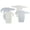 White/Blue, variant on Infant Gowns - 4 Pack