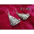 thumbnail image 4 of Handmade Miao Silver Earrings,Retro Palace Earrings Women's Traditional Antique Silver Jewelry, 4 of 7