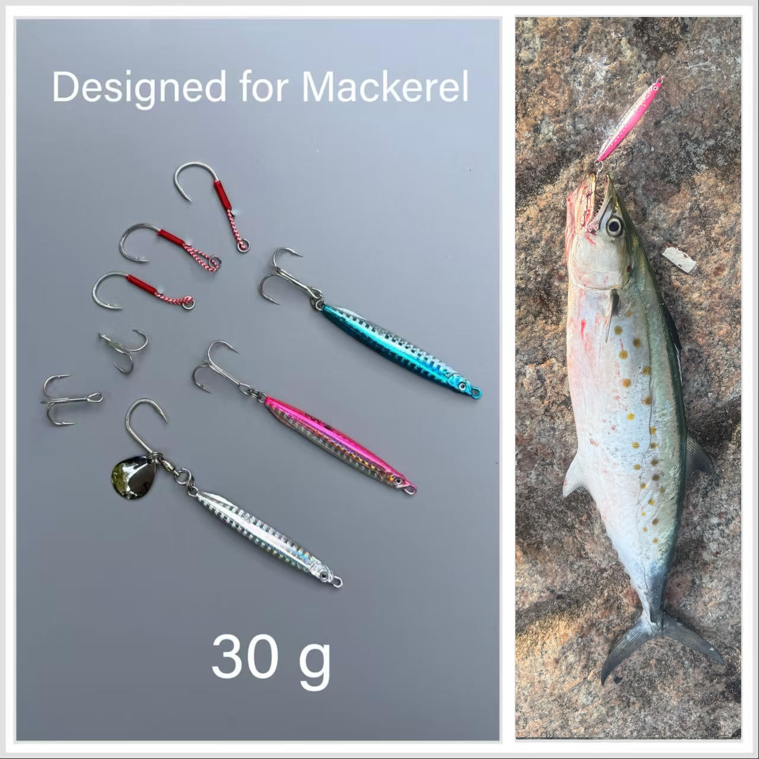 Saltwater Fishing Lures Jigs Spoons For Striped Bass  Pompano Spanish Mackerel Bluefish