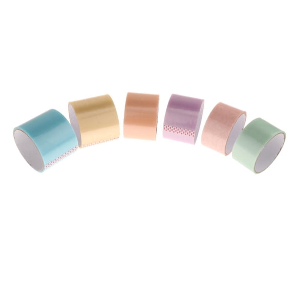 Bewildely 6x Sticky Ball Tapes Game Sensory Toy Sticky Scrapbook Ball Rolling Tape Type3 NO3