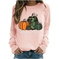 thumbnail image 4 of SOOMLON Womens Halloween Costumes Gothic Clothing Halloween Women Long Sleeve Pumpkin Skeleton Sweatshirt Crewneck Pumpkin Top Witchy Clothes Pumpkin Witch T-Shirt White L, 4 of 9
