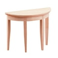 thumbnail image 2 of Table Basse Miniature 1:12 Demi-Cercle pour Maison de Poupée, Miniature, 2 of 7