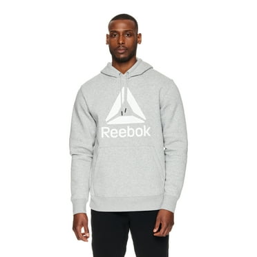 Reebok Men's and Big Men's Big Delta Logo Fleece Hoodie Sweatshirt, Sizes S-3XL