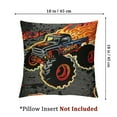 thumbnail image 4 of Monster Truck Boys Style Throw Pillow CoversDecorative Pillowcases Soft Cushion Covers for Sofa Couch Bed Home Decor, 4 of 7