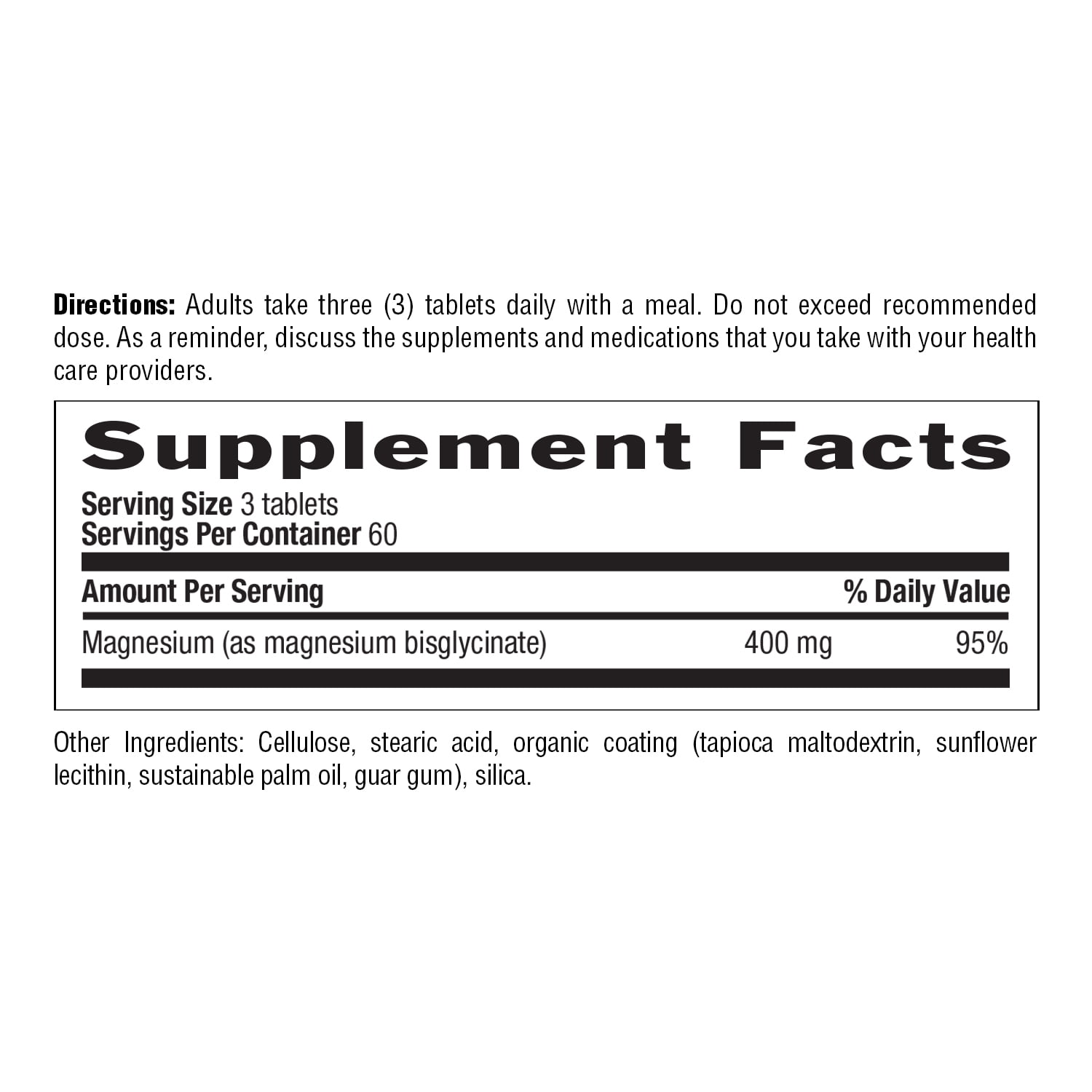 Country Life Chelated Magnesium Glycinate 400mg – High Absorption Magnesium for Calm, Muscle Relaxation, Energy & Bone Support – Certified Gluten-Free, Vegan, Kosher, Non-GMO – 180 Tablets