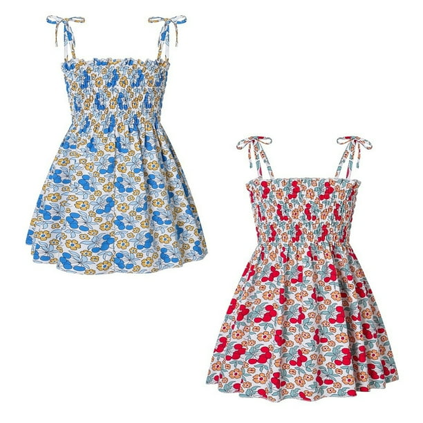 Vestido de niña para bebé, vestidos de verano para niñas, falda cómoda, vestido de túnica de verano de playa, 2 piezas