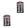 thumbnail image 3 of Shengyu 100pcs French Plastic Fingernails Solid Color Full Half Cover False Art Tips Accessory natural color 7-14cm 2Set, 3 of 6