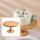 thumbnail image 3 of Cubierta de cúpula de pastel de bambú, tablero para de queso, soporte de Pedestal para postres, soporte para hornear pasteles y magdalenas, comercial, vacaciones, 10 pulgadas BLESIY Soporte de pedestal para pasteles, 3 of 7