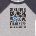 thumbnail image 4 of Inktastic ALS Awareness Strength Courage Support Boys or Girls Baby Bodysuit, 4 of 5