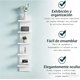 thumbnail image 3 of Estantería de Pared de 5 Niveles, Repisas Flotantes Blancas para Almacenamiento – Diseño Vertical en Torre, Estilo Lack Ahorra Espacio, Organizador para Recámara y Sala (White), 3 of 4