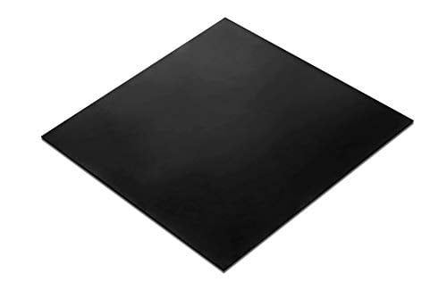 Abrasion Leveling Gaskets DIY Material Bumpers Heavy Duty Protection Rubber Sheet Sealing for Plumbing 12x12-Inch by 1/16 +/- 5% Supports High Grade 60A Neoprene Black Flooring