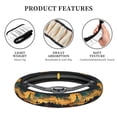 thumbnail image 4 of Naloa Sunset Desert Journey Elastic Steering Wheel Cover, Auto Steering Wheel Cover – 15 Inch, Fit Suvs,Vans Cars,Trucks, 4 of 6
