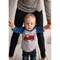 thumbnail image 2 of 7 ate 9 Apparel Kid's Love Truck Valentine's Day Blue Raglan Shirt, 2 of 6