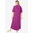 thumbnail image 3 of Dreams & Co. Women's Plus Size Long French Terry Zip-Front Robe (Petite Available), 3 of 6