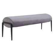 Glatt Bench Gray Bench, Modern Style, Seats up to 2, Plywood, Indoor Living