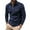 Navy, variant on Beugl Mens Shirts Clearance, Men's Fashion Spring and Autumn Casual Long Sleeve Zipper Solid Color Long Sleeve T Shirt Top Golf Shirts for Men, Polo Shirts for Men Black L