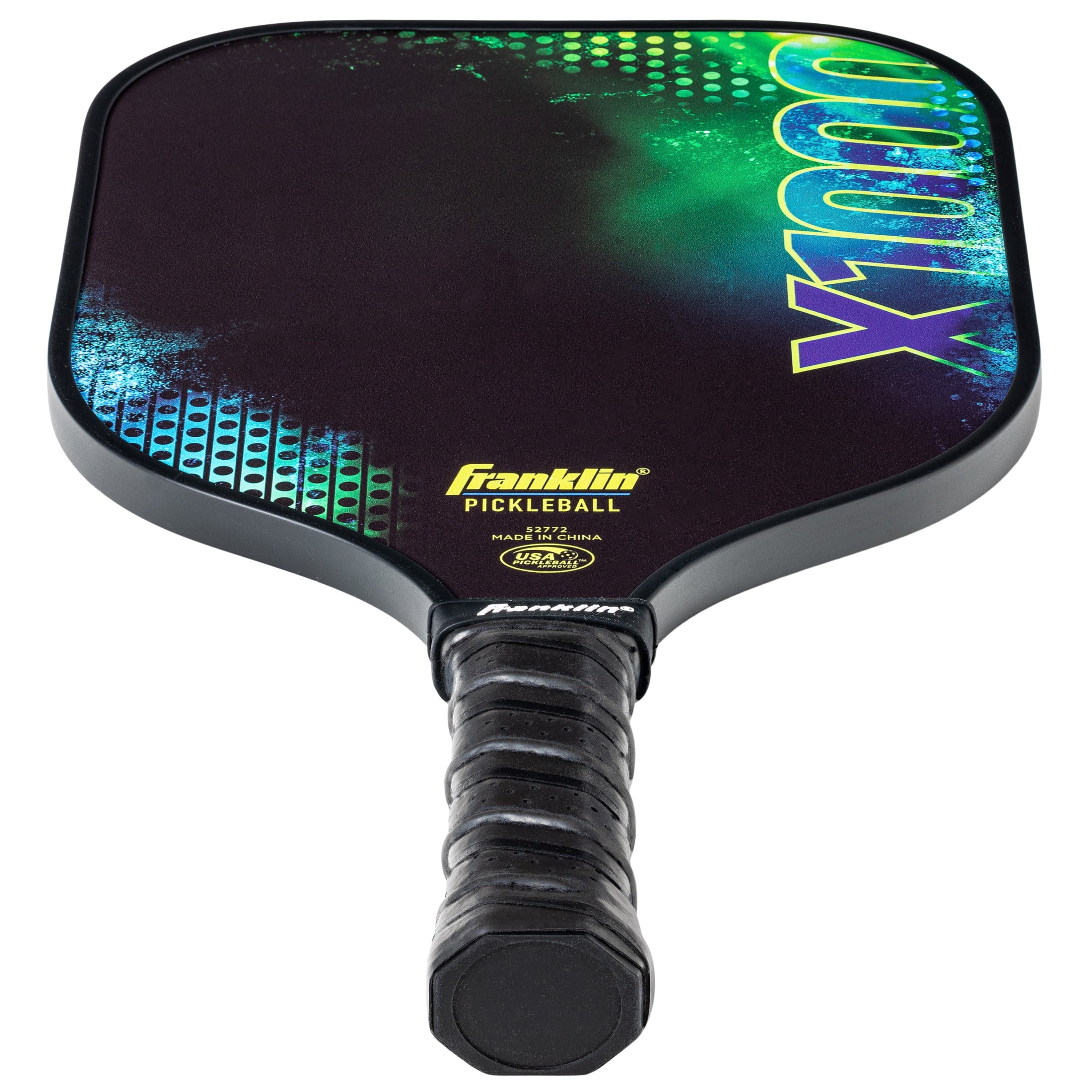 Franklin Sports Pickleball Paddle - X-1000 Polypropylene Core Pickleball Racket - Official USA Pickleball (USAPA) Approved Pickleball Paddle - Lightweight Pro Racket - Green - 8mm Thick Core