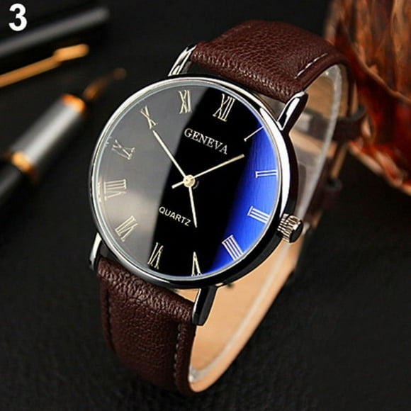 GENEVAS 110 Mens Belt Watch Fashion Blu-ray Roman