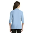 thumbnail image 2 of Port Authority 3/4 Sleeve Polo (L562) Light Blue, XS, 2 of 2