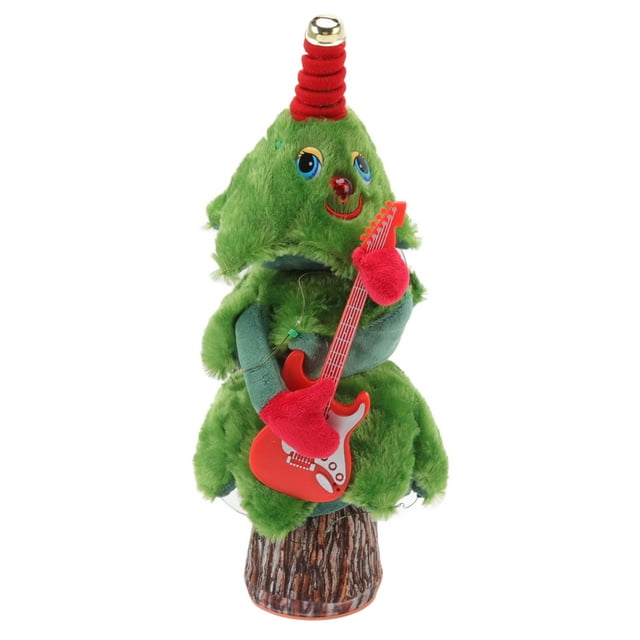 Singing Dancing Christmas Tree, 8 Songs Bringing Fun Singing Plush Christmas Tree For Christmas Toys Guitar Stump Christmas Tree