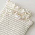 thumbnail image 4 of Women Mid-tube Socks Ruffle Edge Ladies Socks Soft Breathable Stylish Mid-tube Socks for Women, 4 of 8