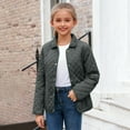 thumbnail image 2 of Gubotare Kids Puffer Hooded Jacket Girls Hooded Puffer Jacket Packable Warmth Padded Winter Coat 5T 6T (AG,5-6 Years), 2 of 9