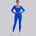 thumbnail image 2 of Nuevo Conjunto de Yoga sin costuras, monos para mujer, traje de una pieza con cremallera, ropa de entrenamiento de realce para gimnasio, traje deportivo, chándal, 2 of 5