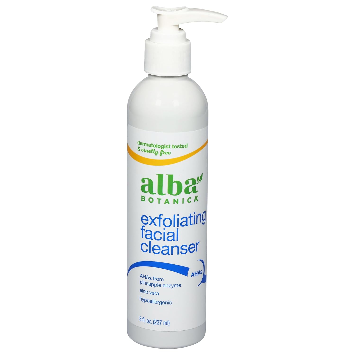Alba Botanica Pore Purifying Pineapple Enzyme Hawaiian Facial Cleanser, 8 oz