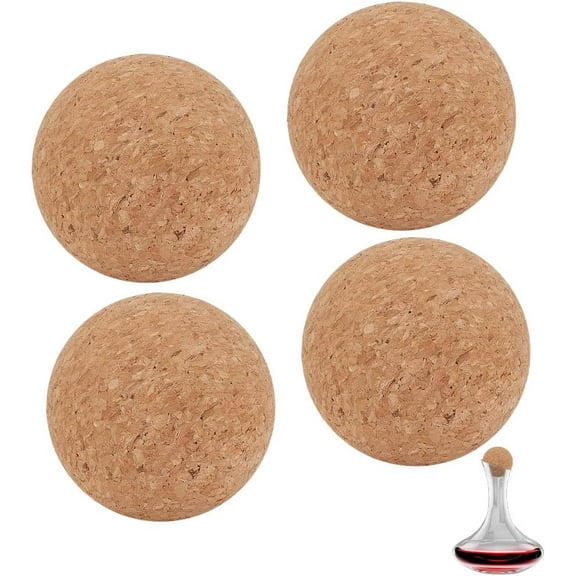 Cork Massage Ball Massaging Tools for Back Arm Neck Shoulder Leg Circulation Roller Tissue Massage BurlyWood 70~70.5mm