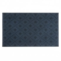 Diamond Pattern Accent Rug | Low Profile Non-Skid Mat - 27" x 44"
