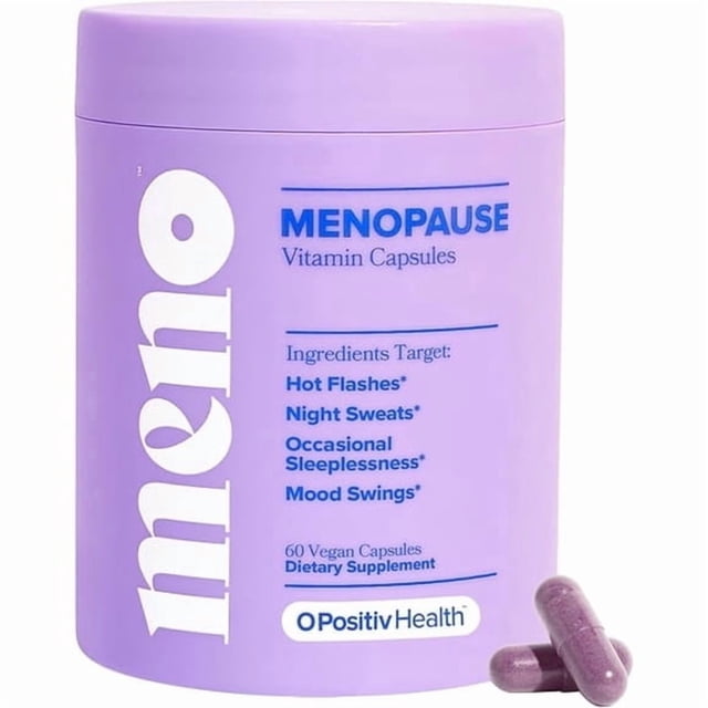 2pc Suplementos de gomitas Positive MENO para la menopausia, 60 porciones