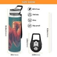 thumbnail image 2 of Motivational Water Bottle 32 oz with Straw, BPA Free Reusable Fitness Sport Bottle Perfect for Travel, School, Outdoors, and Gym A Boxing Glove, 2 of 6