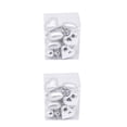 thumbnail image 1 of Ounissouiy 12 Piezas Decoraciones para habitaciones Delicada decoración colgante simple Festival Prop Decoraciones Suministros para fiestas Plata 2piezas, 1 of 6