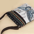 thumbnail image 6 of Hfppkn Butterfly Embroidered Boho Hobo Crossbody Bag, Vintage Ethnic Shoulder Purse for Women Travel Use 20x23x4cm, 6 of 7