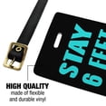 thumbnail image 2 of Stay 6 Feet Away Luggage ID Tags Suitcase Carry-On Cards - Set of 2, 2 of 6