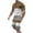 Brown, variant on Men's Casual Short Sleeve T-Shirt and Shorts Set with Color Block Design for Sports and Daily Wear