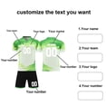 thumbnail image 4 of Custom Football Kit Set for Adult and Child, Name Number Team Logo DIY Family Match Personalized Jersey Shirt Shorts Set, Dad and Son Matching Outfits Light Green L, 4 of 6