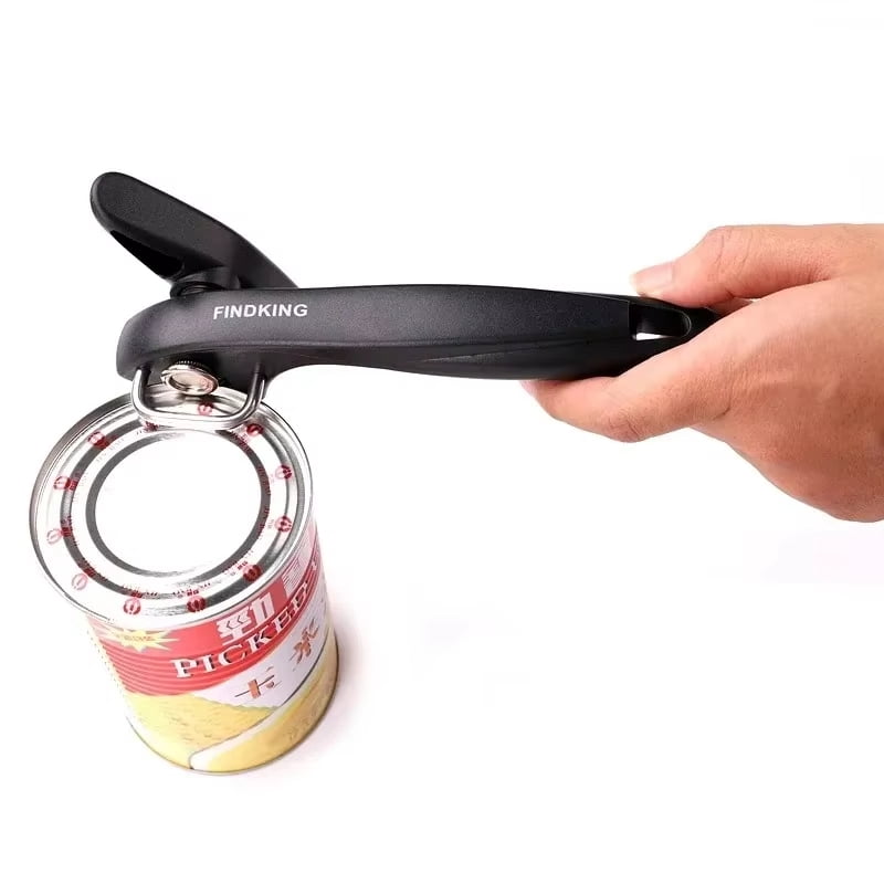 Handheld Safe Cut Can Opener Smooth Edge Can Opener Food Grade Stainless Steel Cutting Can Opener for Kitchen Accessories