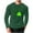 Army Green, variant on Posijego Big and Tall Mens St Patrick's Day Shirt Slim Muscle Long Sleeve Basic Tee Shirts Stretch Pullover Tops