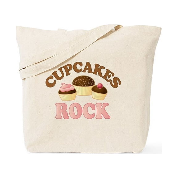 CafePress - Cupcakes Rock Tote Bag - Unisex Canvas Tote Bag, Beige, 1-Piece
