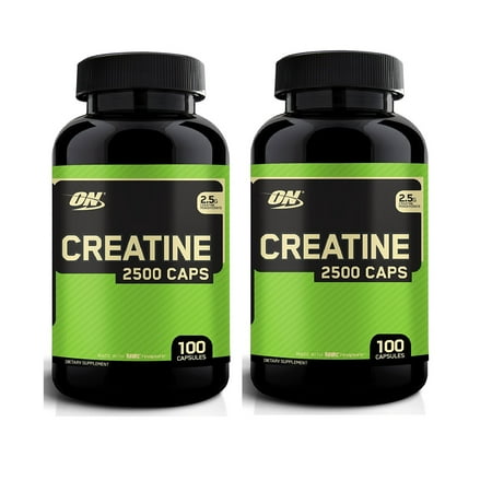 OPTIMUM NUTRITION Creatine 2500mg, 100 Capsules (2 PACK)