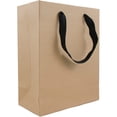 thumbnail image 2 of JAM Paper Matte Gift Bag, 8 x 10 x 4, 1/Pack, Natural Kraft, Medium, 2 of 3