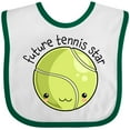 thumbnail image 3 of Inktastic Future Tennis Star- Cute Tennis Ball Boys or Girls Baby Bib, 3 of 4