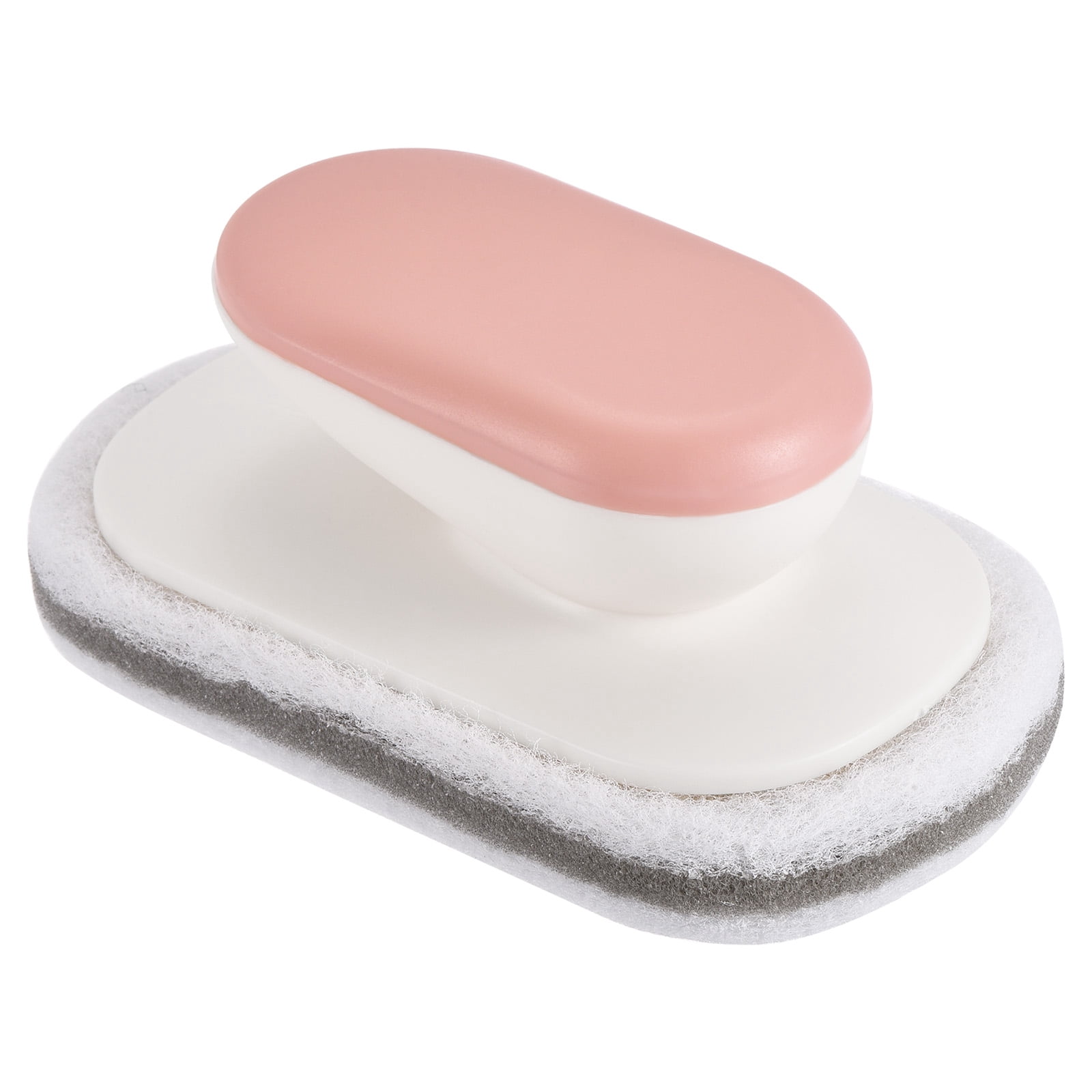 Unique Bargains Cleaning Brush Kitchen Scrub Bathtub Sponge Washing Tools Pink