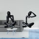 thumbnail image 2 of Escultura de figura abstracta, estatua decorativa de pensador, figura coleccionable, adorno moderno para sala de estar, estantería, escritorio, decora, 2 of 8