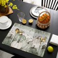 thumbnail image 4 of Sage Green Pumpkin Fall Placemats Set of 4, Vintage Autumn Botanical Thanksgiving Washable Wipeable Table Mats for Dining Tables, Indoor Outdoor Kitchen Place Mats for Holiday Party Table Decor, 4 of 9