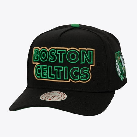 Men's Mitchell & Ness Black Boston Celtics Class Act Pro Snapback Hat