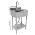thumbnail image 3 of 22"Restaurant Kitchen Sink,Stainless Steel Sink,Free Standing Commercial Kitchen, 3 of 20