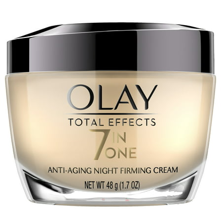 Olay Total Effects Anti-Aging Night Firming Cream, Face Moisturizer 1.7 fl (Best Firming Moisturiser Face)
